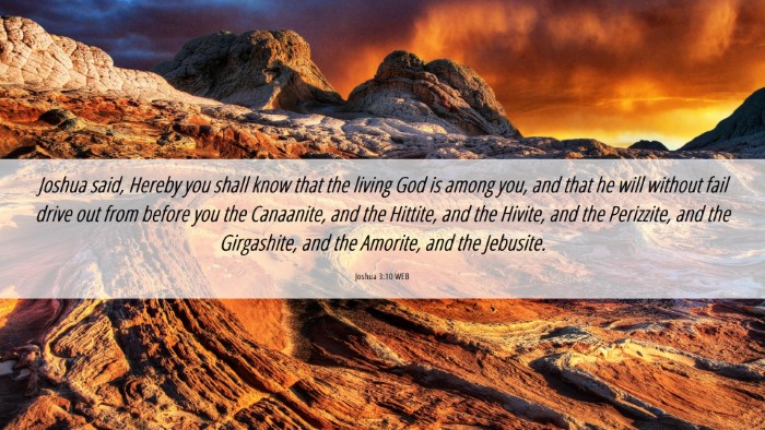 Picture 06 - Joshua 3:10 WEB Desktop Wallpaper - Joshua said, Hereby you shall know that the - Desktop Bible Verse Wallpaper