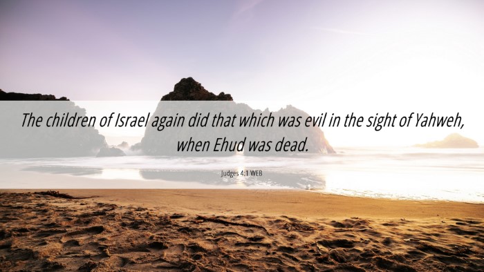 Picture 06 - Judges 4:1 WEB Desktop Wallpaper - The children of Israel again did that which was - Desktop Bible Verse Wallpaper