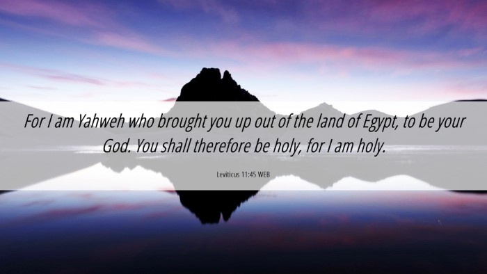 Picture 06 - Leviticus 11:45 WEB Desktop Wallpaper - For I am Yahweh who brought you up out of the - Desktop Bible Verse Wallpaper