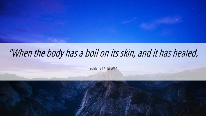 Picture 06 - Leviticus 13:18 WEB Desktop Wallpaper - 