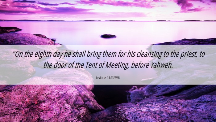 Picture 06 - Leviticus 14:23 WEB Desktop Wallpaper - 