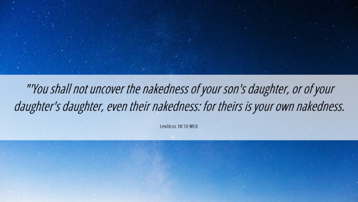 Picture 06 - Leviticus 18:10 WEB Desktop Wallpaper - 