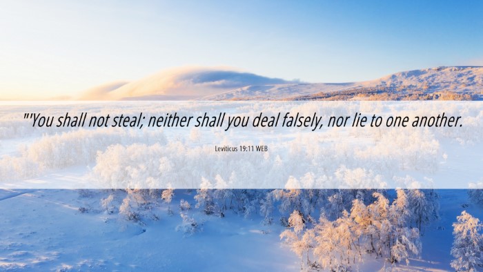 Picture 06 - Leviticus 19:11 WEB Desktop Wallpaper - 