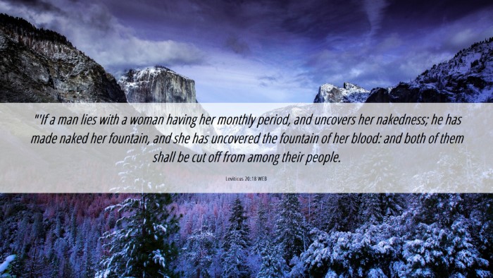 Picture 06 - Leviticus 20:18 WEB Desktop Wallpaper - 