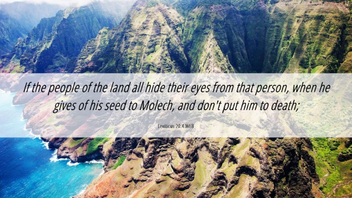 Picture 06 - Leviticus 20:4 WEB Desktop Wallpaper - If the people of the land all hide their eyes - Desktop Bible Verse Wallpaper