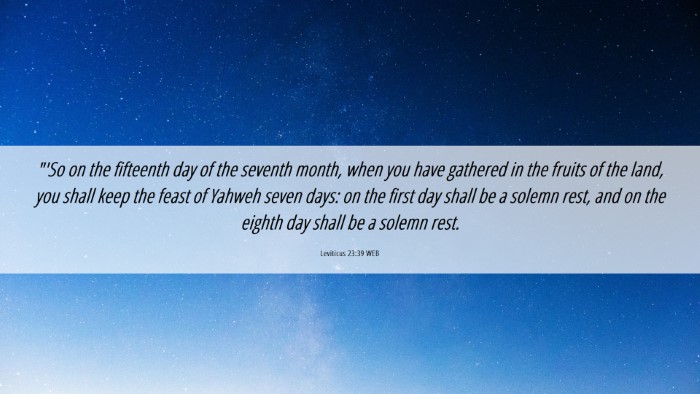Picture 06 - Leviticus 23:39 WEB Desktop Wallpaper - 