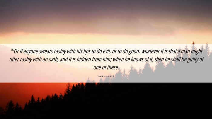 Picture 06 - Leviticus 5:4 WEB Desktop Wallpaper - 