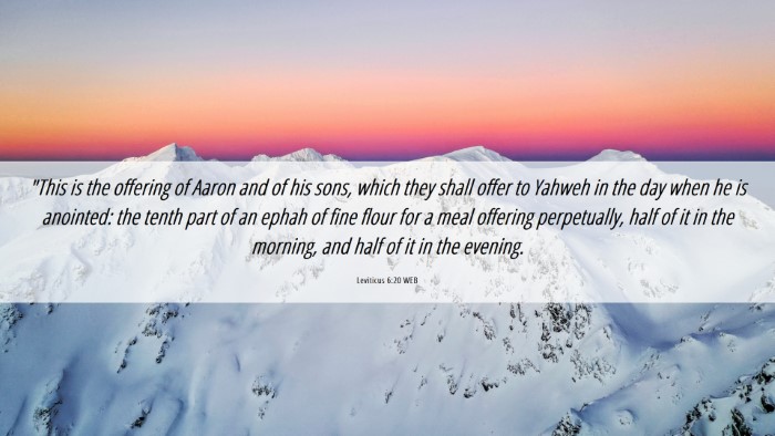 Picture 06 - Leviticus 6:20 WEB Desktop Wallpaper - 