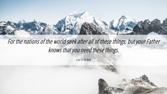 Picture 06 - Luke 12:30 WEB Desktop Wallpaper - For the nations of the world seek after all of - Desktop Bible Verse Wallpaper