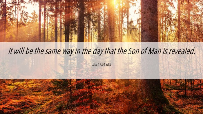 Picture 06 - Luke 17:30 WEB Desktop Wallpaper - It will be the same way in the day that the Son - Desktop Bible Verse Wallpaper