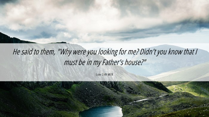 Picture 06 - Luke 2:49 WEB Desktop Wallpaper - He said to them, 