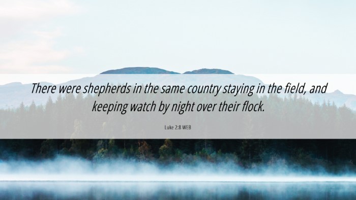 Picture 06 - Luke 2:8 WEB Desktop Wallpaper - There were shepherds in the same country staying - Desktop Bible Verse Wallpaper