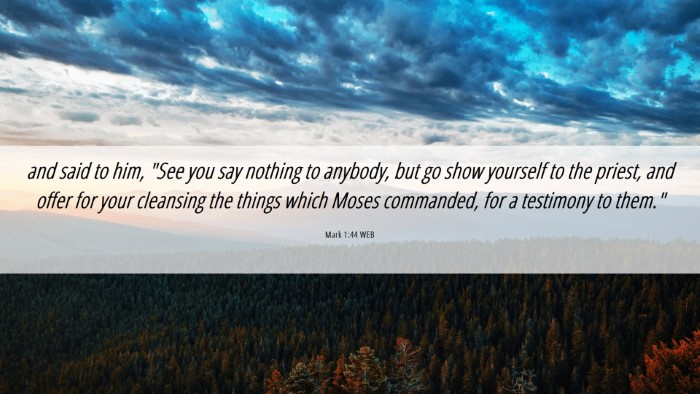 Picture 06 - Mark 1:44 WEB Desktop Wallpaper - and said to him, 