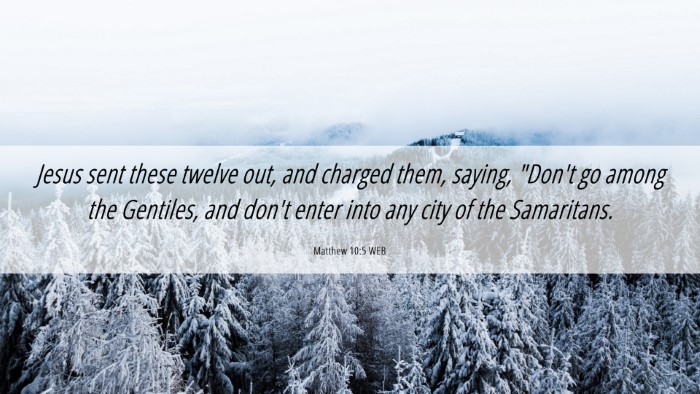 Picture 06 - Matthew 10:5 WEB Desktop Wallpaper - Jesus sent these twelve out, and charged them, - Desktop Bible Verse Wallpaper