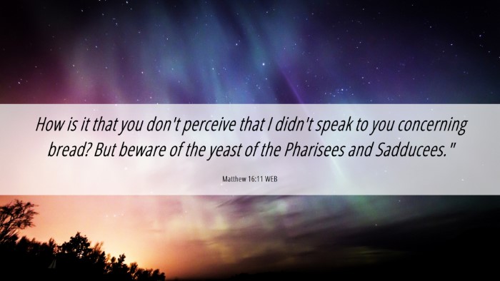 Picture 06 - Matthew 16:11 WEB Desktop Wallpaper - How is it that you don't perceive that I didn't - Desktop Bible Verse Wallpaper