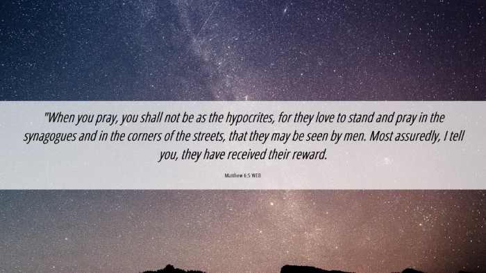 Picture 06 - Matthew 6:5 WEB Desktop Wallpaper - 