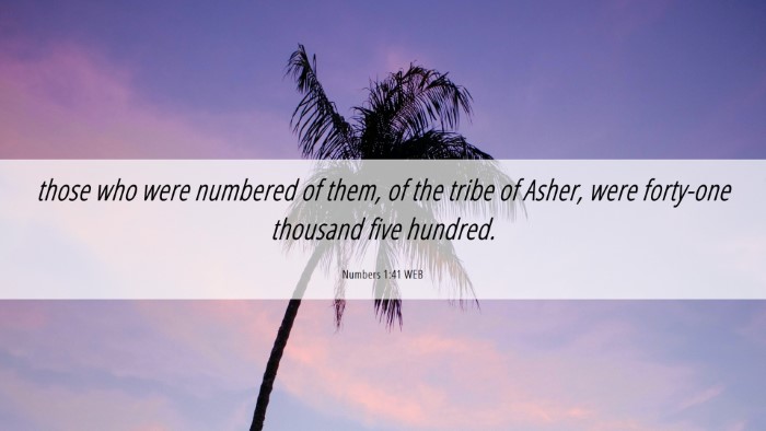 Picture 06 - Numbers 1:41 WEB Desktop Wallpaper - those who were numbered of them, of the tribe of - Desktop Bible Verse Wallpaper