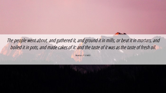 Picture 06 - Numbers 11:8 WEB Desktop Wallpaper - The people went about, and gathered it, and - Desktop Bible Verse Wallpaper