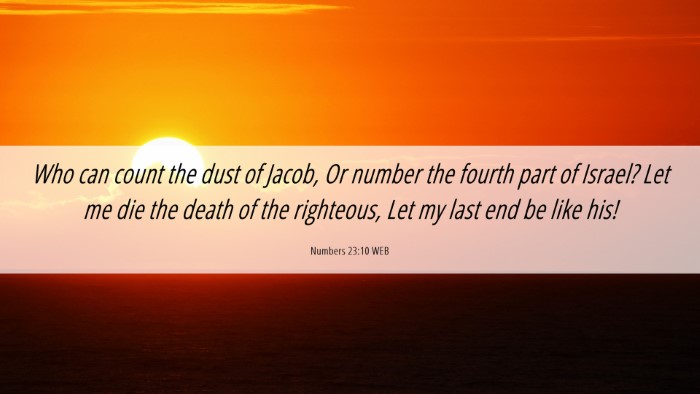 Picture 06 - Numbers 23:10 WEB Desktop Wallpaper - Who can count the dust of Jacob, Or number the - Desktop Bible Verse Wallpaper