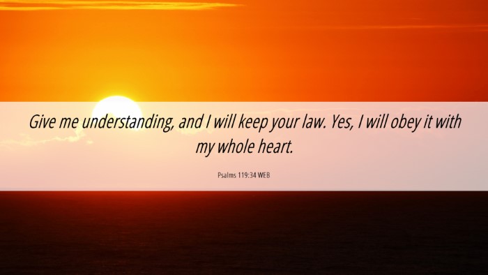 Picture 06 - Psalms 119:34 WEB Desktop Wallpaper - Give me understanding, and I will keep your law. - Desktop Bible Verse Wallpaper