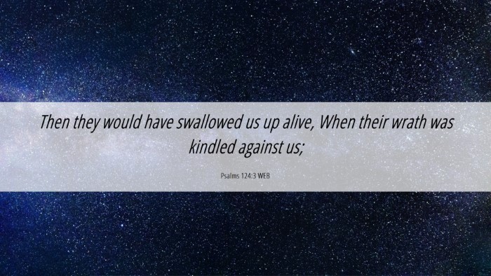 Picture 06 - Psalms 124:3 WEB Desktop Wallpaper - Then they would have swallowed us up alive, When - Desktop Bible Verse Wallpaper