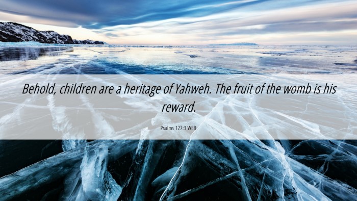 Picture 06 - Psalms 127:3 WEB Desktop Wallpaper - Behold, children are a heritage of Yahweh. The - Desktop Bible Verse Wallpaper
