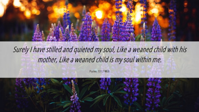 Picture 06 - Psalms 131:2 WEB Desktop Wallpaper - Surely I have stilled and quieted my soul, Like a - Desktop Bible Verse Wallpaper
