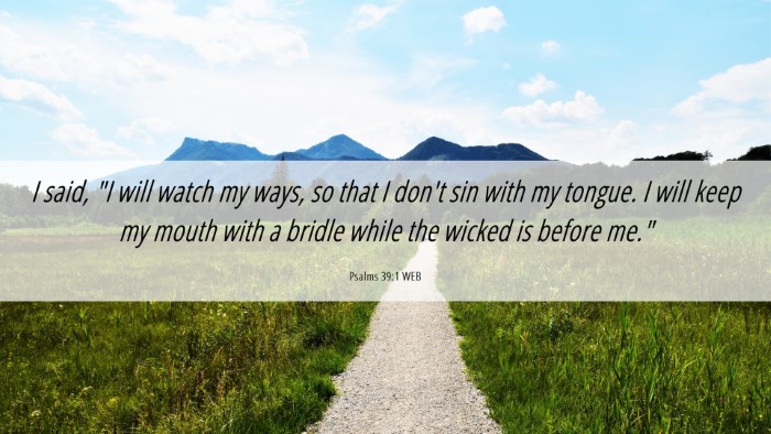 Picture 06 - Psalms 39:1 WEB Desktop Wallpaper - I said, 