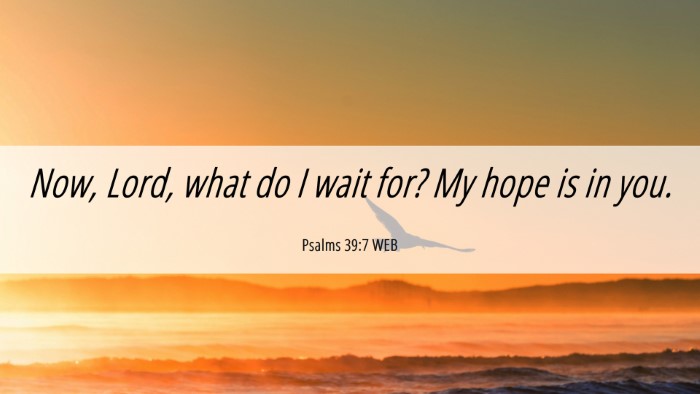 Picture 06 - Psalms 39:7 WEB Desktop Wallpaper - Now, Lord, what do I wait for? My hope is in - Desktop Bible Verse Wallpaper