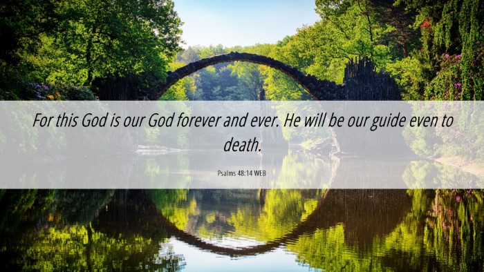 Picture 06 - Psalms 48:14 WEB Desktop Wallpaper - For this God is our God forever and ever. He will - Desktop Bible Verse Wallpaper