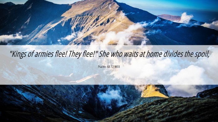 Picture 06 - Psalms 68:12 WEB Desktop Wallpaper - 