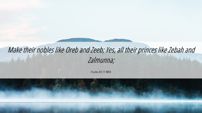 Picture 06 - Psalms 83:11 WEB Desktop Wallpaper - Make their nobles like Oreb and Zeeb; Yes, all - Desktop Bible Verse Wallpaper