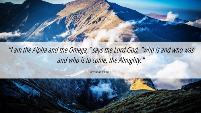 Picture 06 - Revelation 1:8 WEB Desktop Wallpaper - 