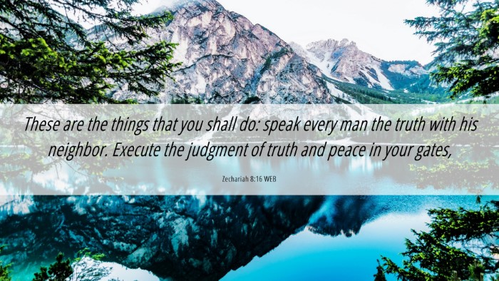 Picture 06 - Zechariah 8:16 WEB Desktop Wallpaper - These are the things that you shall do: speak - Desktop Bible Verse Wallpaper