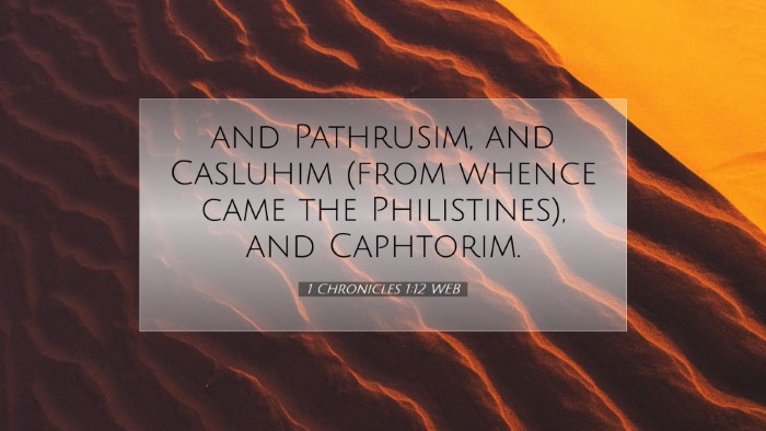 Picture 07 - 1 Chronicles 1:12 WEB Desktop Wallpaper - and Pathrusim, and Casluhim (from whence came the - Desktop Bible Verse Wallpaper
