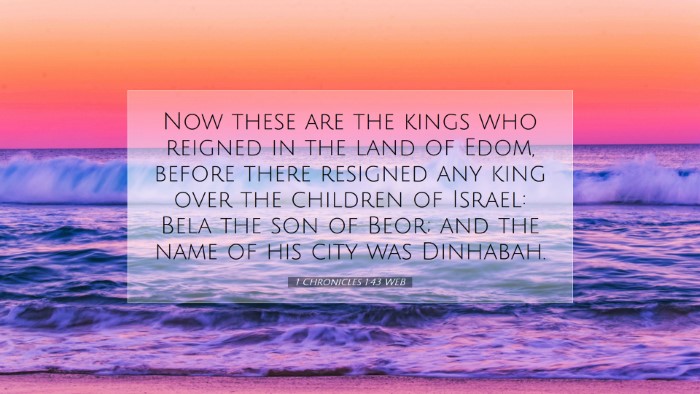 Picture 07 - 1 Chronicles 1:43 WEB Desktop Wallpaper - Now these are the kings who reigned in the land - Desktop Bible Verse Wallpaper