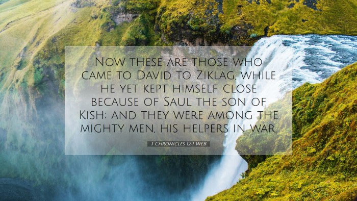 Picture 07 - 1 Chronicles 12:1 WEB Desktop Wallpaper - Now these are those who came to David to Ziklag, - Desktop Bible Verse Wallpaper