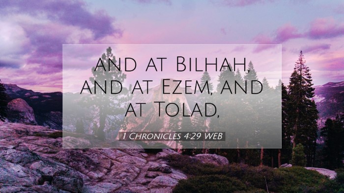 Picture 07 - 1 Chronicles 4:29 WEB Desktop Wallpaper - and at Bilhah, and at Ezem, and at - Desktop Bible Verse Wallpaper