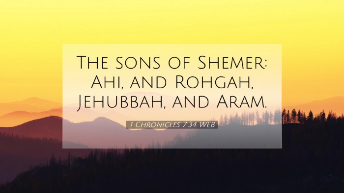 Picture 07 - 1 Chronicles 7:34 WEB Desktop Wallpaper - The sons of Shemer: Ahi, and Rohgah, Jehubbah, - Desktop Bible Verse Wallpaper