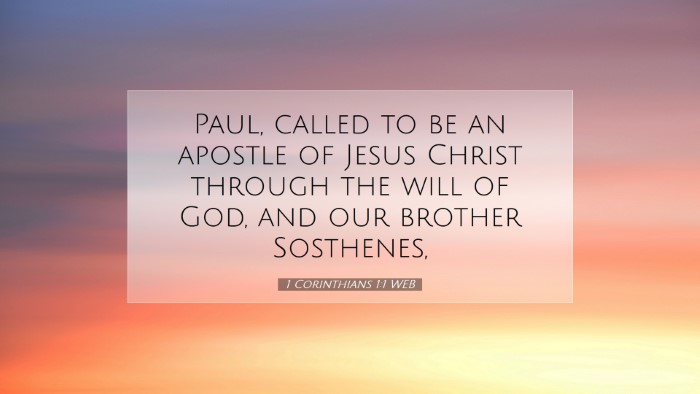 Picture 07 - 1 Corinthians 1:1 WEB Desktop Wallpaper - Paul, called to be an apostle of Jesus Christ - Desktop Bible Verse Wallpaper