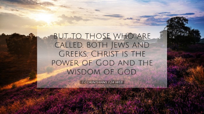 Picture 07 - 1 Corinthians 1:24 WEB Desktop Wallpaper - but to those who are called, both Jews and - Desktop Bible Verse Wallpaper