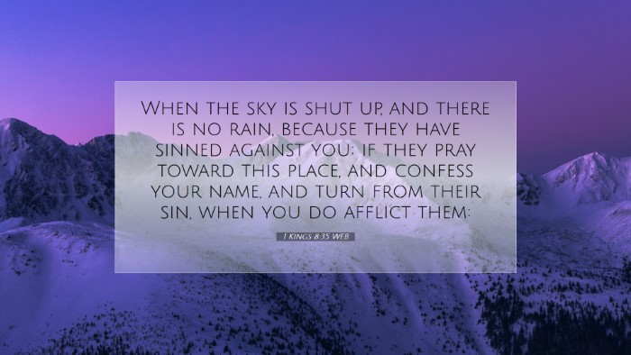 Picture 07 - 1 Kings 8:35 WEB Desktop Wallpaper - When the sky is shut up, and there is no rain, - Desktop Bible Verse Wallpaper