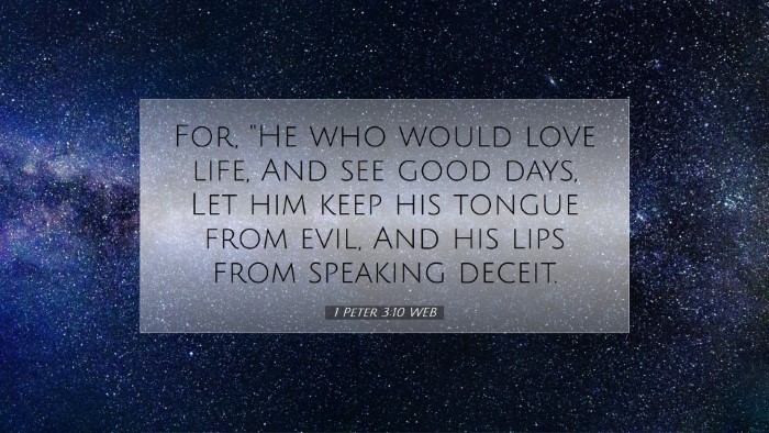 Picture 07 - 1 Peter 3:10 WEB Desktop Wallpaper - For, 