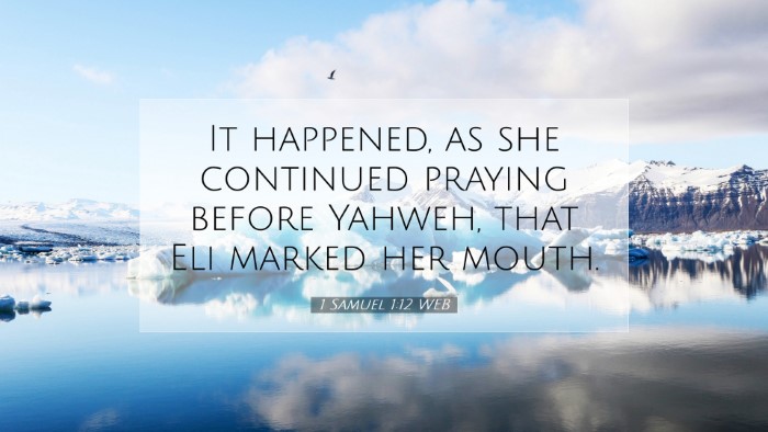 Picture 07 - 1 Samuel 1:12 WEB Desktop Wallpaper - It happened, as she continued praying before - Desktop Bible Verse Wallpaper