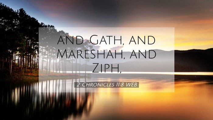 Picture 07 - 2 Chronicles 11:8 WEB Desktop Wallpaper - and Gath, and Mareshah, and - Desktop Bible Verse Wallpaper