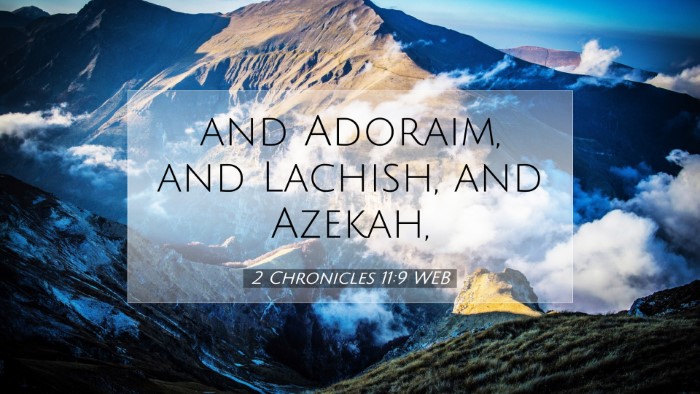 Picture 07 - 2 Chronicles 11:9 WEB Desktop Wallpaper - and Adoraim, and Lachish, and - Desktop Bible Verse Wallpaper