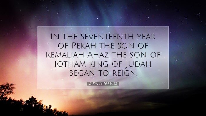 Picture 07 - 2 Kings 16:1 WEB Desktop Wallpaper - In the seventeenth year of Pekah the son of - Desktop Bible Verse Wallpaper