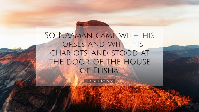 Picture 07 - 2 Kings 5:9 WEB Desktop Wallpaper - So Naaman came with his horses and with his - Desktop Bible Verse Wallpaper