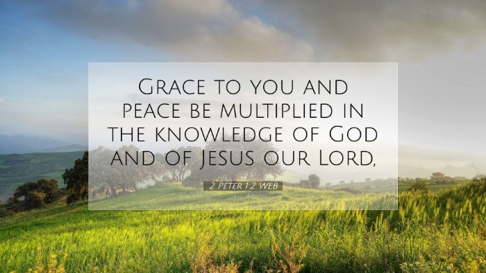 Picture 07 - 2 Peter 1:2 WEB Desktop Wallpaper - Grace to you and peace be multiplied in the - Desktop Bible Verse Wallpaper