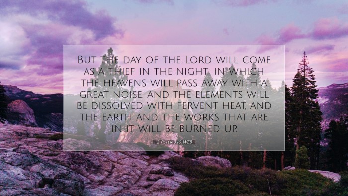 Picture 07 - 2 Peter 3:10 WEB Desktop Wallpaper - But the day of the Lord will come as a thief in - Desktop Bible Verse Wallpaper